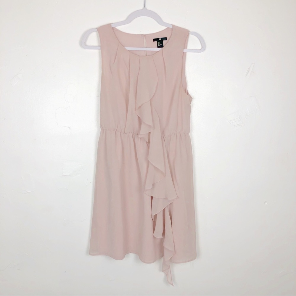 CLOSET CLOSING H&M Blush Ruffle Sleeveless Dress